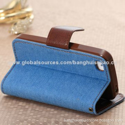 Leather Flip Case for iPhone 4/4s Different Colors Available OEM/ODM Orders